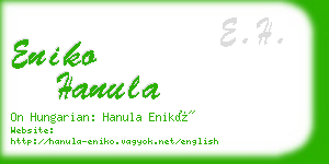 eniko hanula business card